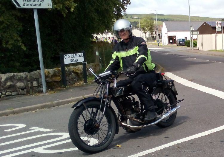 John Macmillan on his Sunbeam July 2014
